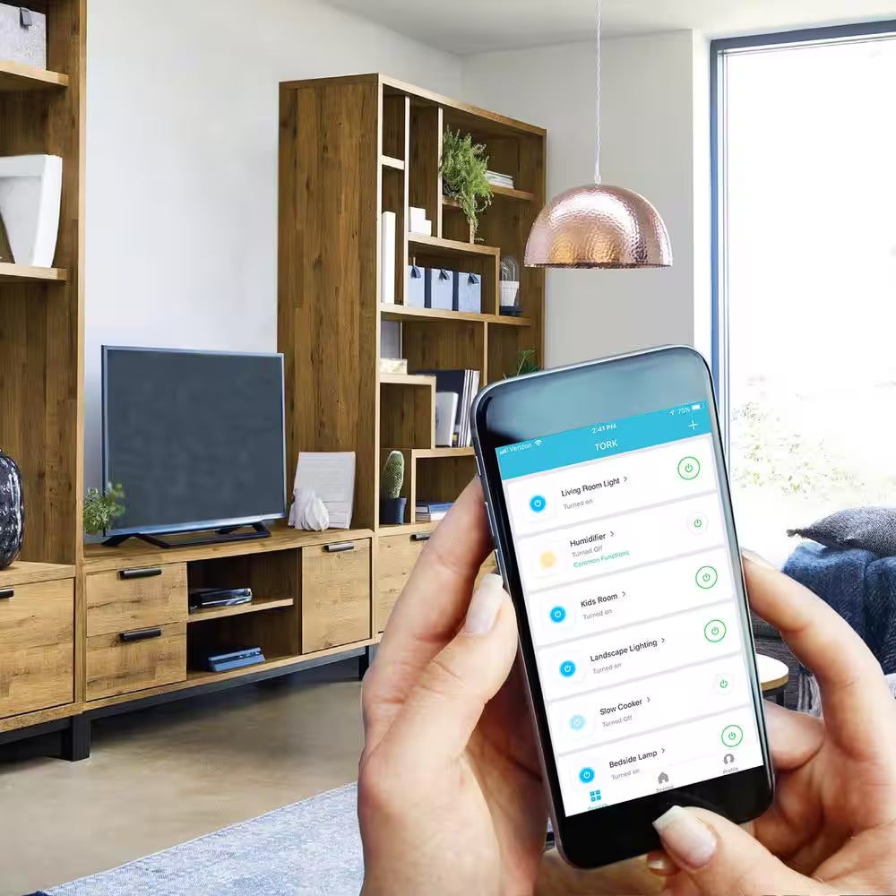 Smart Dual Plug Indoor Wi-Fi 3-Prong 2-Outlets Amazon Alexa and Google Asst, Remote Access, Control/Scheduling