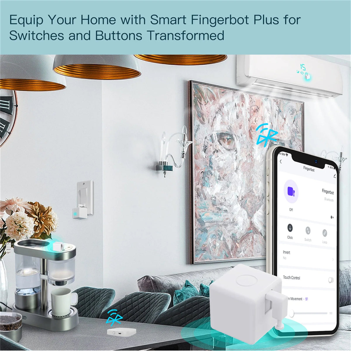Tuya Fingerbot Button Pusher New Bluetooth Finger Robot Smart Life App Automatic Switch Voice Control Alexa Google Home