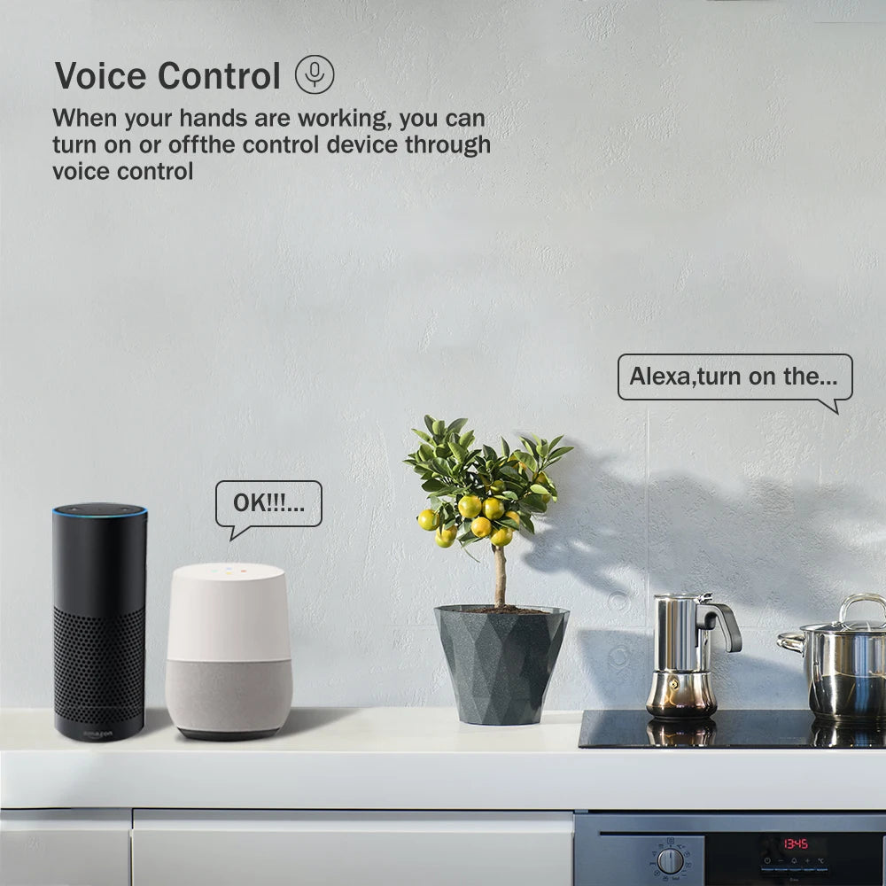 Smart Wifi Circuit Breaker Time Timer Relay Switch Smart Home House Voice Remote Control by TUYA APP Work with Alexa Google Home