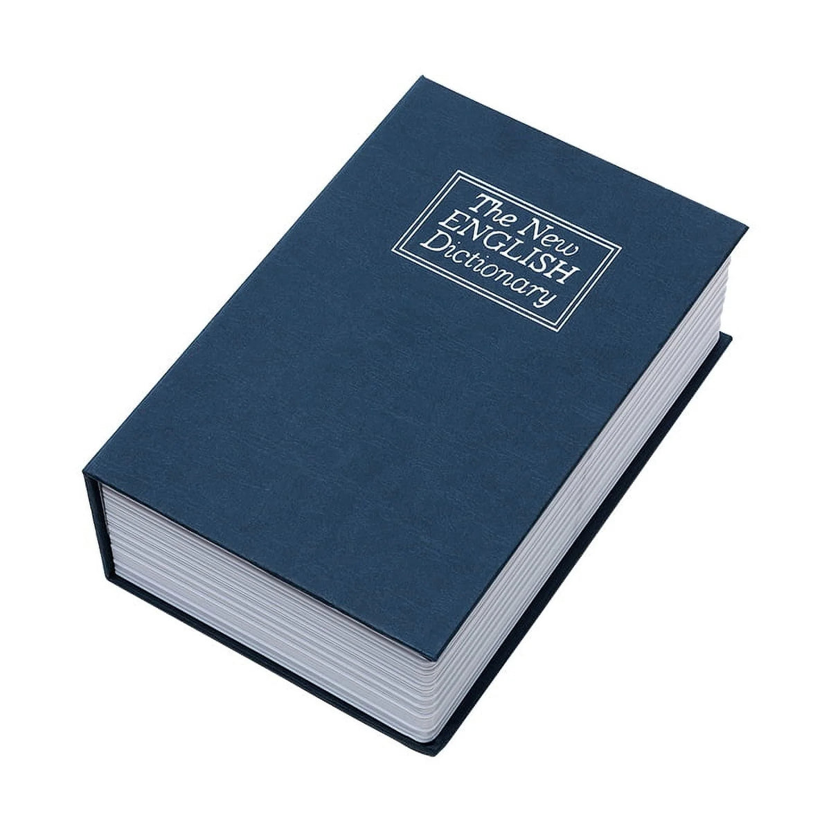 Personal Book Safe with Fabric Cover, Steel Walls, Combination Dial Lock, Blue RW801A