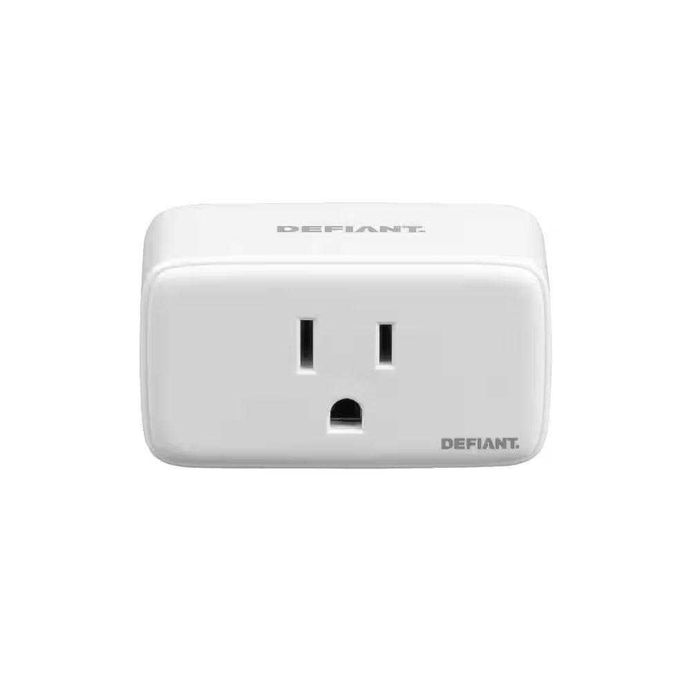 15 Amp 120-Volt Indoor Smart Plug and Timer Wi-Fi Bluetooth Single Outlet Powered by Hubspace