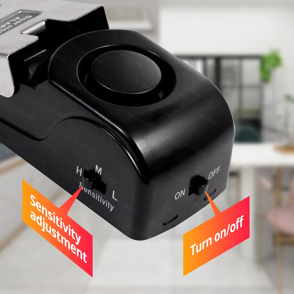 2 Pack Door Stop Alarm System 120Db Loud Home Security Anti-Theft Door Block System Portable Door Stoppers Preasure Alarm