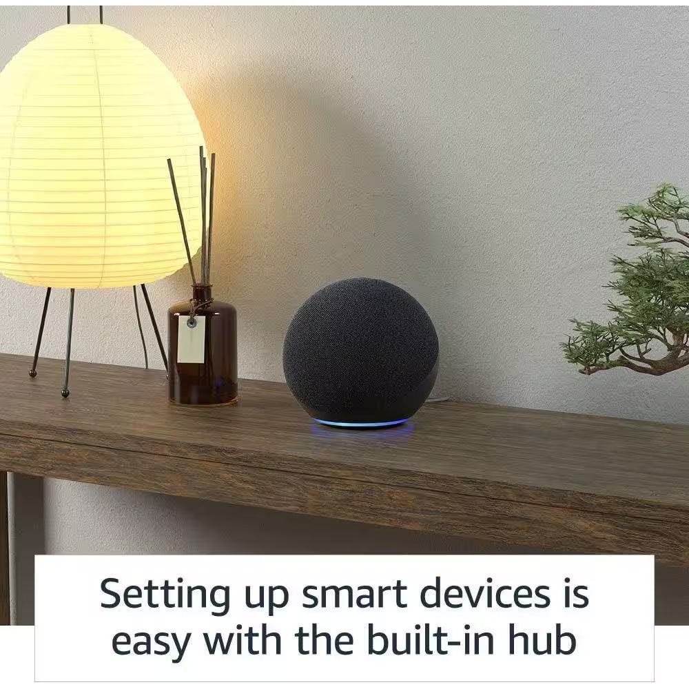 Echo Dot (5Th Gen) Smart Speaker with Alexa Charcoal